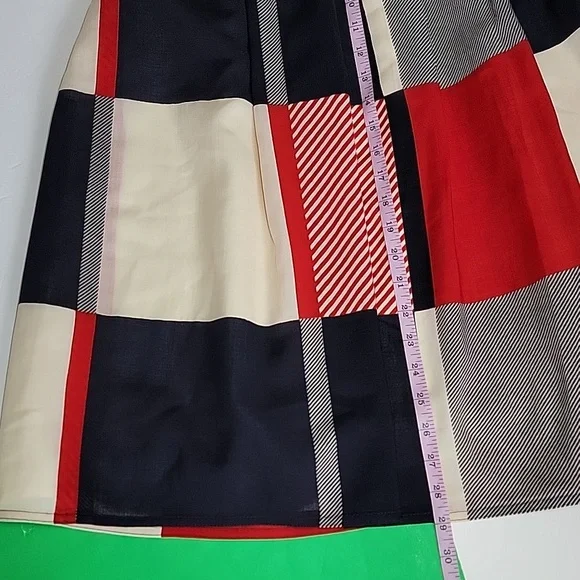 Jaeger Color Block Wool Skirts/ Size 6. - Picture 6 of 10